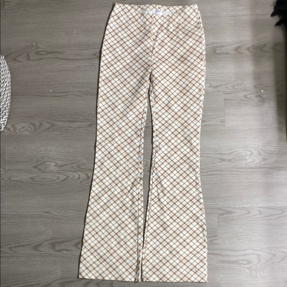Cotton On Beige Plaid Pants